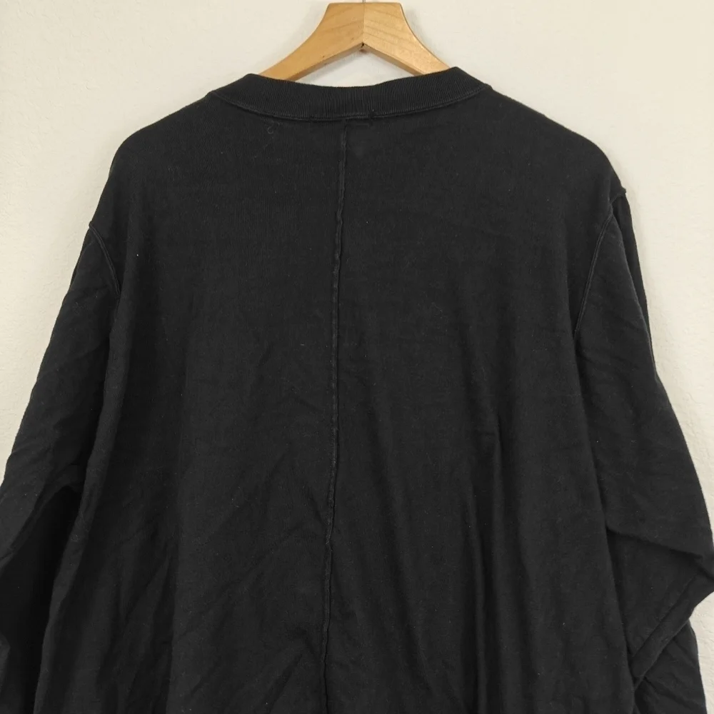 Vintage Mola Art Quilted Embroidered Long Sleeve Shirt Fish Print Size LG - Picture 9 of 11